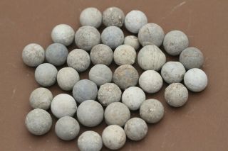 20 British Lead Musket Balls Found Metal Detecting In Norfolk England