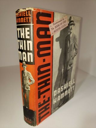 Rare In Jacket The Thin Man Dashiell Hammett 1934 1st Edition Knopf