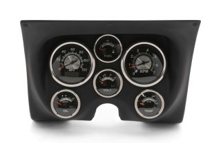 Ems 67 - 68 Camaro Dash Panel & Vintage Black Gauge Kit Electric Ms222 - 03vb