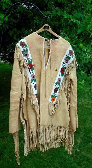 Native American Vintage Buckskin Mens Shirt & Pants - 1960’s