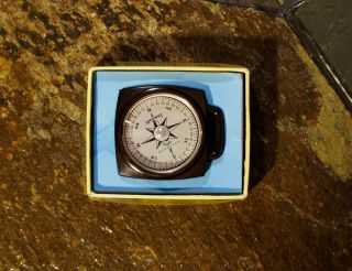 Vintage Taylor Showay Pocket Compass With Box 1920 