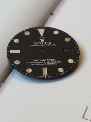 Vintage Rolex 16750 Matte Dial Patina Tritium Beyeler 1982 Palletoni GMT 5