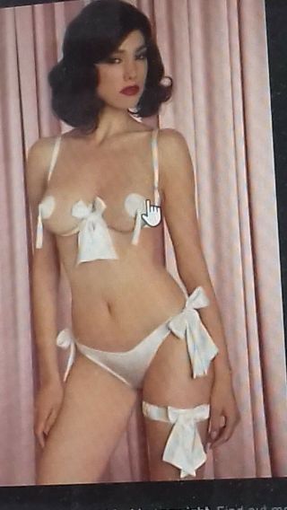 Agent Provocateur Vintage Box Marylin Open Cup Bra Pasties & Sexy Tie Side Brief