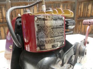 Antique Briggs & Stratton Type 95475 Model WMB Kick Start Engine Runs 3