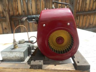 Antique Briggs & Stratton Type 95475 Model WMB Kick Start Engine Runs 6