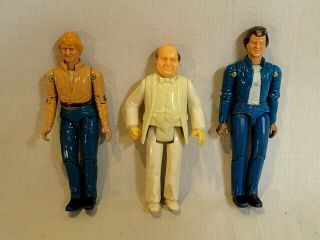 Wow Three 1980`s Mego Dukes Of Hazzard 3.  75 " Figures With Bo,  Luke & Boss Hoss