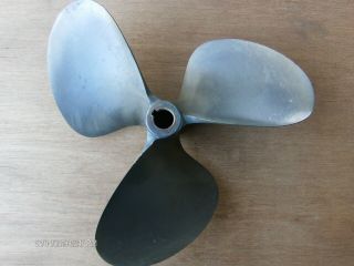 Ojohnson 3 Blade Propeller,  Bronze 13 X 12 1/2,  1 " Shaft,  Slightly