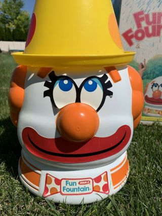 Wham - O Fun Fountain Clown Sprinkler Complete w All Packaging,  EUC Vintage 1977 4