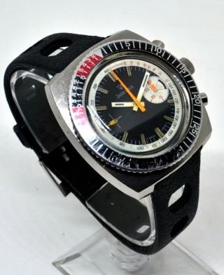 Rare Jardena Vintage Stainless Steel Ss Swiss Diver 
