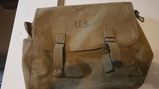 1943 Us Army Wwii Ww2 Airborne Military Field Canvas Back Pack/ Rucksack