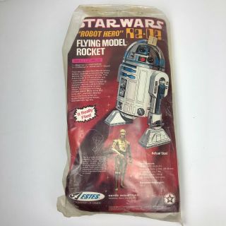 1977 Star Wars " Robot Hero " R2 - D2 Flying Model Rocket Kit Estes Rare Vintage