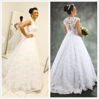 Vintage Princess A Line Wedding Dresses Bridal Gowns Plus Size Sleeveless 2019