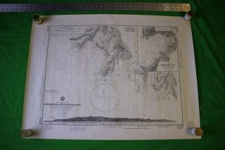 West Indies St Vincent Kingstown Greathead 32x24 Vintage 1977 Nautical Chart/map