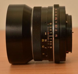 Vintage CARL ZEISS Planar 1.  4/85mm HFT Lens Rollei QBM Mount 2