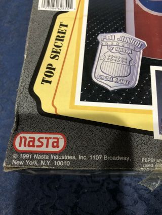 Vintage Nasta FBI Jr.  Pepsi Can Telescope,  1991,  w/Badge 4