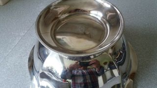 LARGE VINTAGE UNITED STATES NAVY - U.  S.  N.  SILVER PLATED BOWL - GORHAM SILVER 7