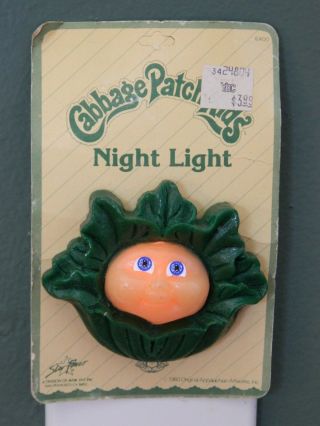 Vintage Cabbage Patch Kids CPK Night Light 1983 W/Original Package/Card 3