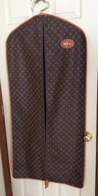 Vintage Authentic Louis Vuitton Monogram Garment Bag 1970s