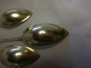 SET 6 STERLING SILVER GRAPEFRUIT SPOONS OLD CITY GATES ST AUGUSTINE FLORIDA 8