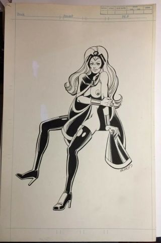 Rare X - Men Comic Terry Austin Storm Drawing Marvel One Of A Kind Sexy