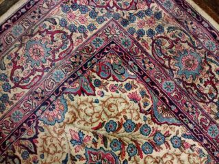 EXTRA LARGE Vintage Handknotted Floral PERSIAN Wool Rug 12x9ft Oriental Keshan 7