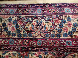 EXTRA LARGE Vintage Handknotted Floral PERSIAN Wool Rug 12x9ft Oriental Keshan 8