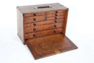 Vintage " Moor & Wright " 8 Drawer Engineers / Toolmakers Tool Cabinet / Chest