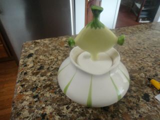 Vintage Holt Howard Pixieware Onion Jar and Drip Spoon 2