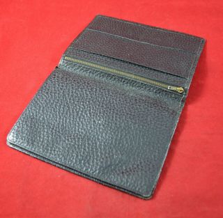 German Wwii Wehrmacht Soldiers Leather Wallet / Protective Cover For Id Book 3