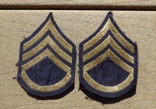 Ww2 Us Army Sergeant 3rd Grade Sgt Sargeant Rank Insignia Chevron Unusual