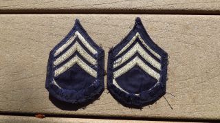 WW2 US Army Sergeant 3rd grade Sgt Sargeant Rank Insignia Chevron Unusual 3