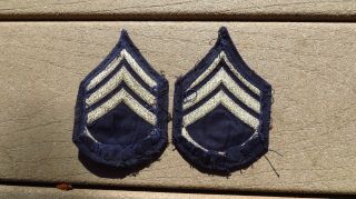 WW2 US Army Sergeant 3rd grade Sgt Sargeant Rank Insignia Chevron Unusual 4