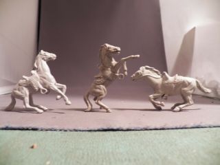 Marx 54mm Saddle Horse Horse In Gray Three Different