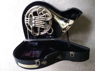 King 2270 Double French Horn Nickel Silver Rare