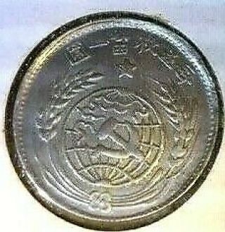 1933 China Soviet Republic 20 Cents Y - 508 Rare