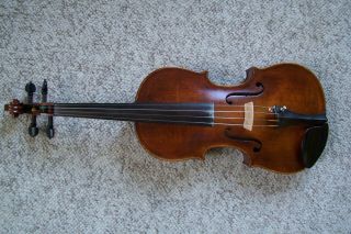Vintage Andreas Amati Full Size Violin And Case