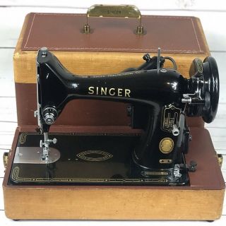 Vintage Singer 99k 1956 Sewing Machine Restored Oiled Ready To Use Case/foot Ped