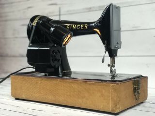 Vintage Singer 99K 1956 Sewing Machine Restored Oiled Ready To Use Case/Foot Ped 5