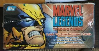 2001 Topps Marvel Legends Trading Cards Factory Wax Box sketch Card Rare 5