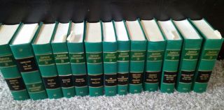 Law Books: American Jurisprudence 2d Vol.  40 - 49 Green Color Vintage