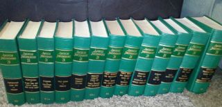 Law Books: American Jurisprudence 2d Vol.  60 - 69 Green Color Vintage