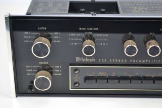 McIntosh C32 Stereo Preamplifier - Phono Stage - Vintage Classic 7