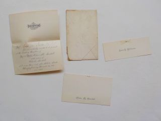 Ship Captain Wedding Reception Invitation 1881 John Fields And Wife Paper Vtg Nr