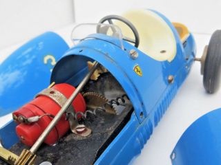 Rare Ascari BRAL FERRARI no ingap Tin Toy Race car 11