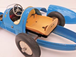 Rare Ascari BRAL FERRARI no ingap Tin Toy Race car 12
