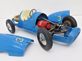 Rare Ascari BRAL FERRARI no ingap Tin Toy Race car 6