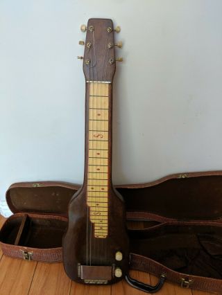 Vintage Estate Lap Steel Guitar Magnatone W/ Case