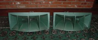 Pair Vintage Green Altec Lansing 802d Driver & 511b Horn Vott Theater