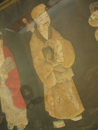 ANTIQUE RARE JAPANESE FABRIC PICTURE IN NEED OF RESTORATION 3