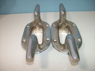 PAIR BRONZE Hawse Pipes w Cleat 11 - 1/2 